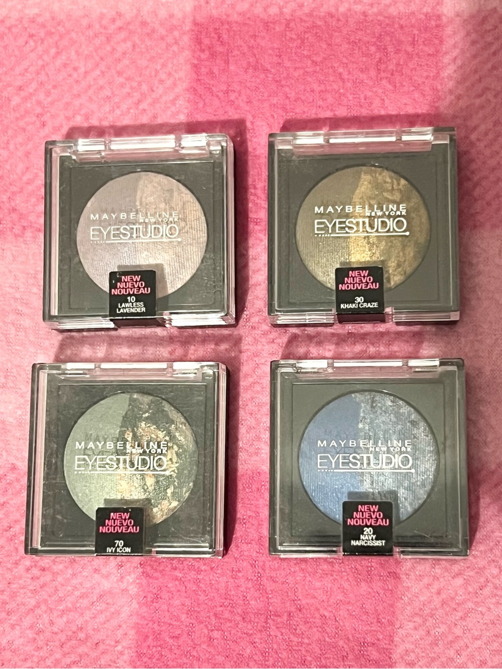 Set of 4 Brand New Sealed Maybelline Sealed Eye Shadows